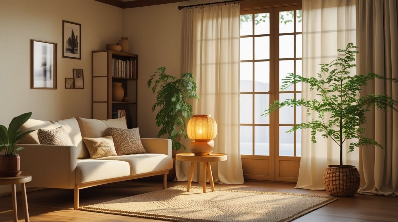 Bright living room interior by Aventra Interiors